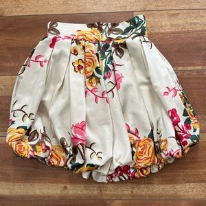 Forever 21 XXI Floral Bubble Skirt